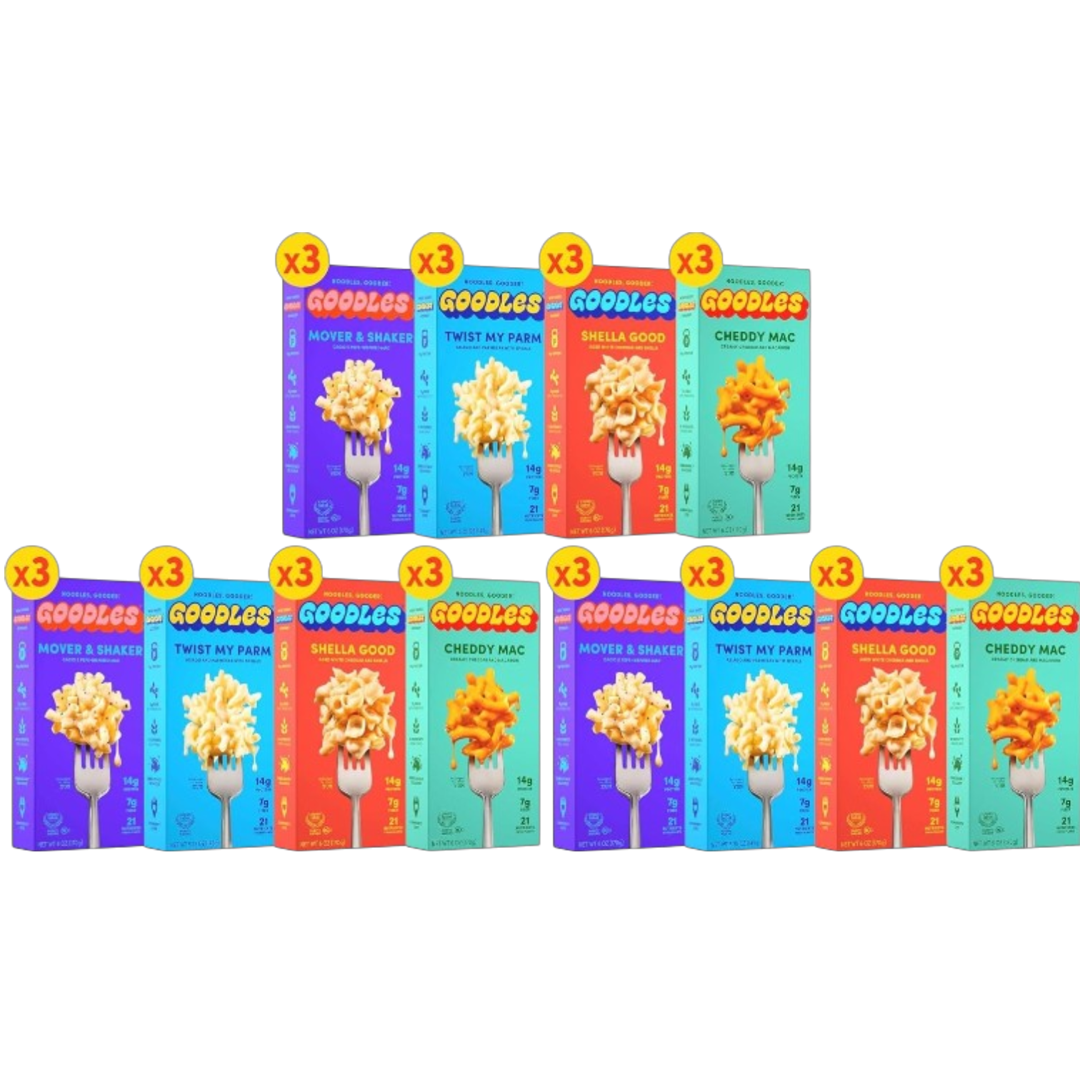 Mac & Cheese Assortment 36 Pack by Goodles
